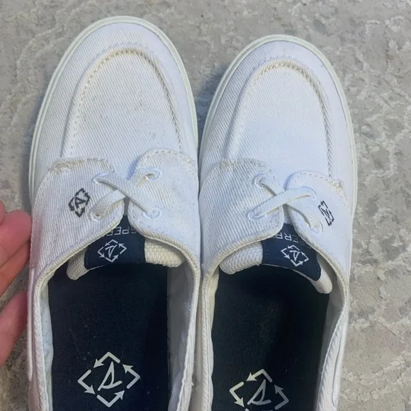 Sperry White Canvas Boat Shoes - Picture 7 of 7
